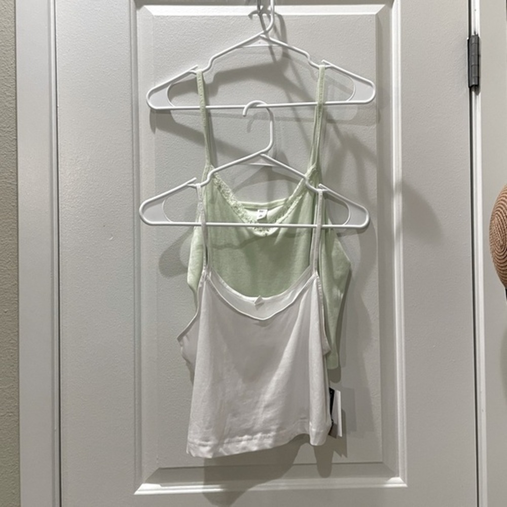 NEW…NORDSTROM BP Green and White Tank Tops